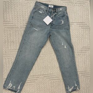 pistola Light Blue Distressed Boyfriend Jeans